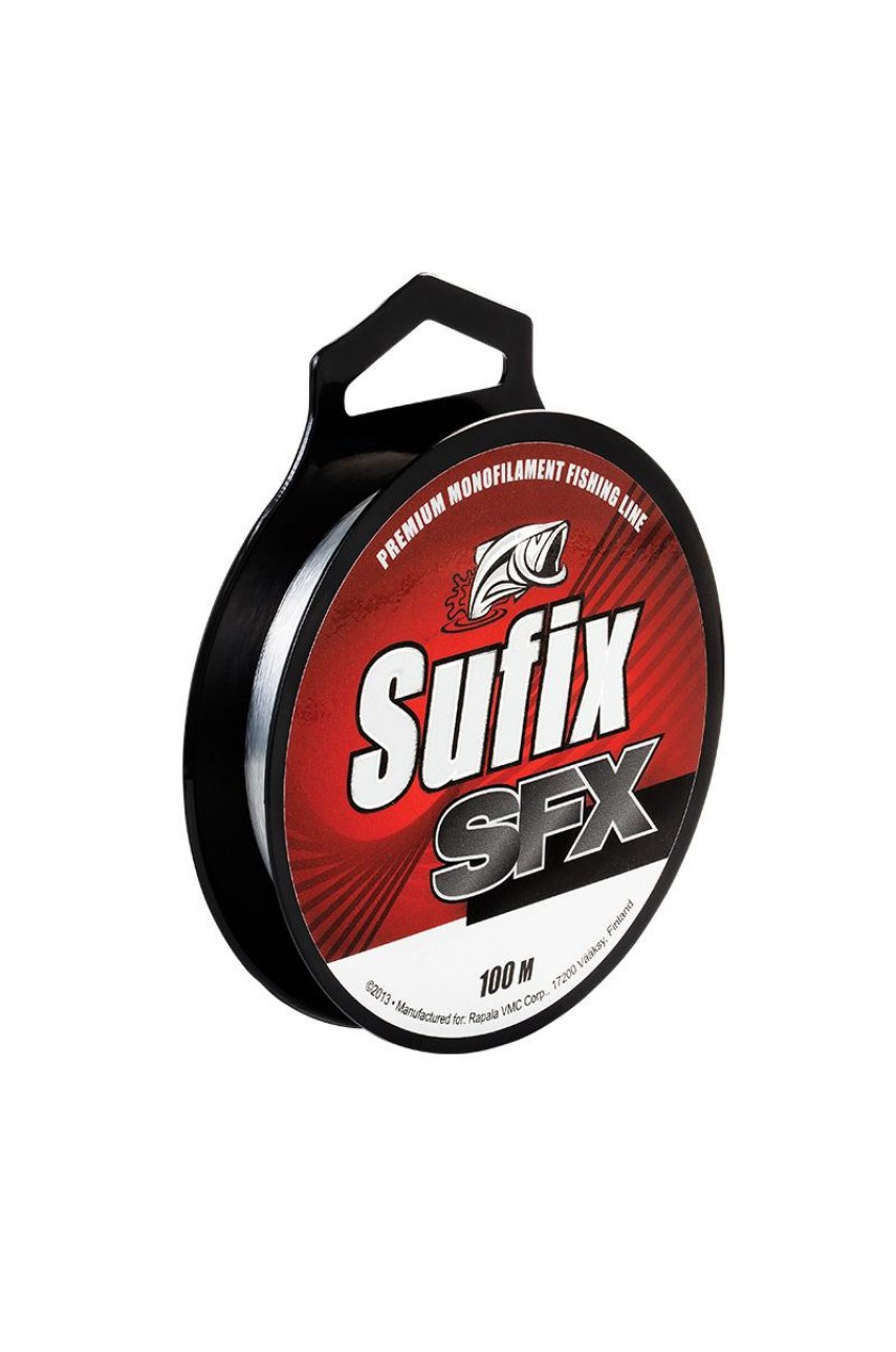 Леска SUFIX SFX прозрачная 100 м 0,14 мм 1,9 кг модель DS1SU014024A9N от SUFIX