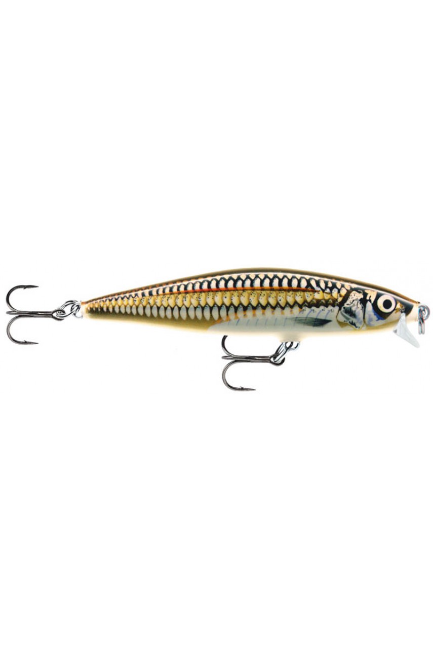 Воблер RAPALA Flat Rap 08 /SEW /плавающий/ 0,9-1,8м, 8см, 7гр