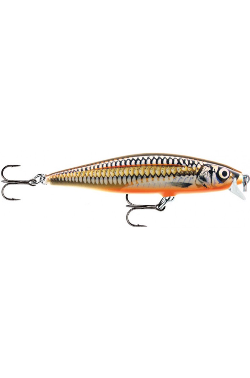 Воблер RAPALA Flat Rap 08 /SLG /плавающий/ 0,9-1,8м, 8см, 7гр модель FLR08-SLG от RAPALA