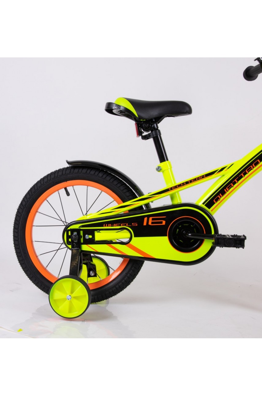 Детский велосипед TECH TEAM QUATTRO зеленый 12 ' NN002661