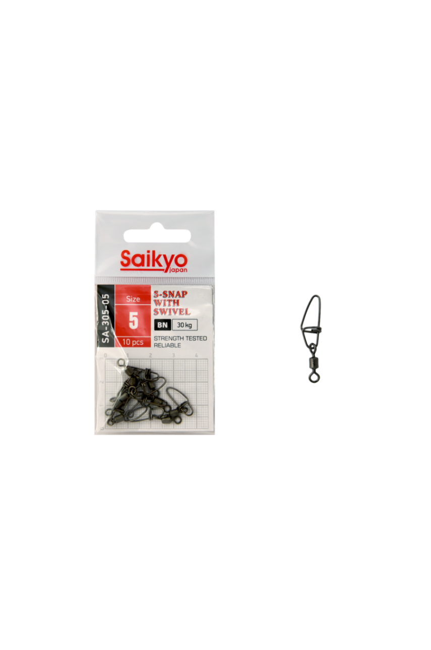Вертлюг с застежкой Saikyo SA-305-05 - 10 шт Вертлюг с застежкой Saikyo SA-305-05 - 10 шт