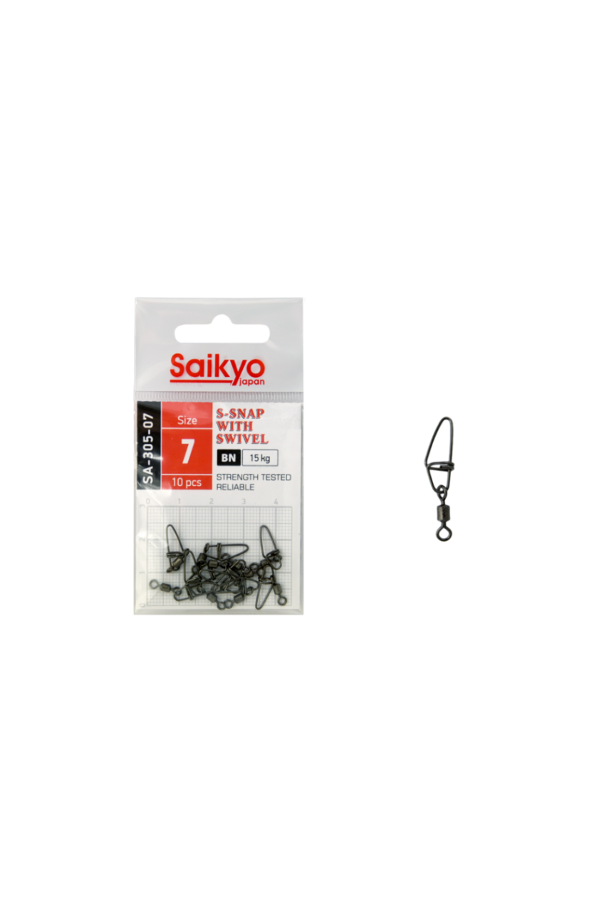 Вертлюг с застежкой Saikyo SA-305-07 - 10 шт Вертлюг с застежкой Saikyo SA-305-07 - 10 шт