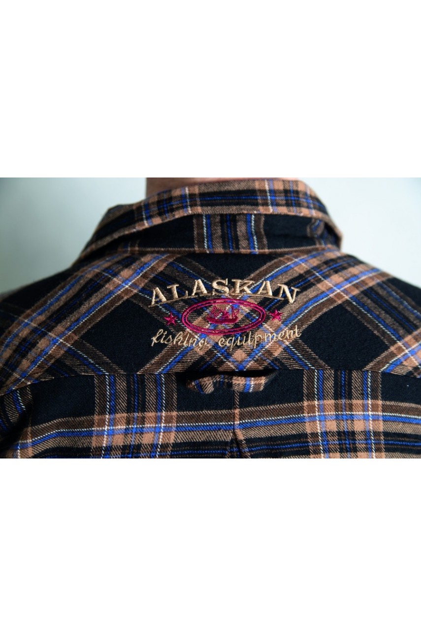 Рубашка с меховой подкладкой коричневая клетка XXXL модель AFSBRCXXXL от Alaskan