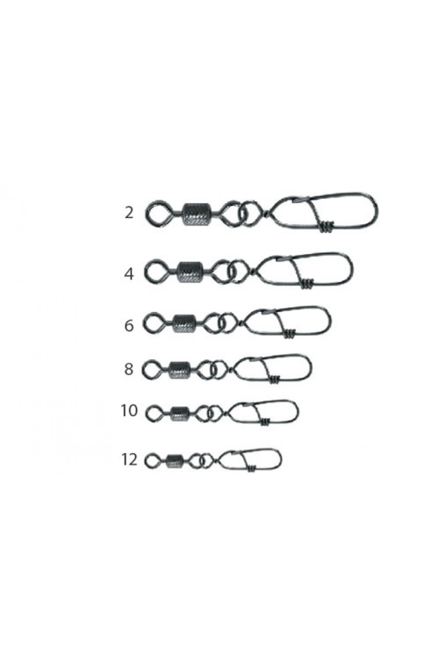 Вертлюг ECOPRO с застежкой EP-301-08 - 10шт