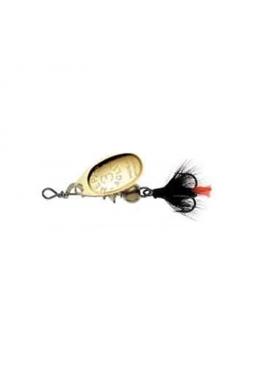 Блесна вращающаяся Mepps AGLIA MOUCHE, 1, Gold/Black fly