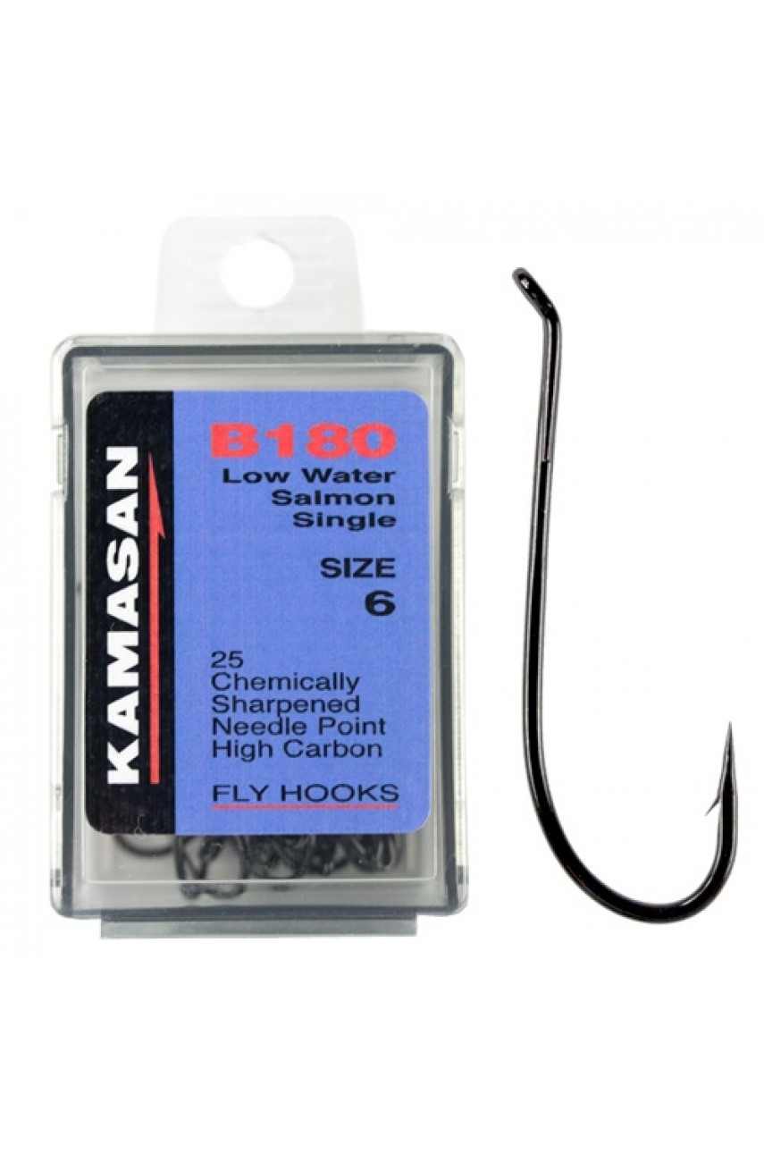 Крючки Kamasan B180-4 Low water Salmon Single (25шт) модель HMB180004X от Kamasan