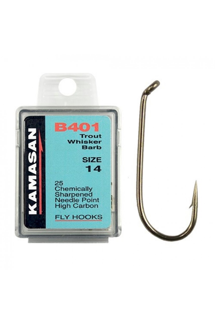 Крючки Kamasan B401-10 Trout whisker (25шт) модель HFB401010X от Kamasan