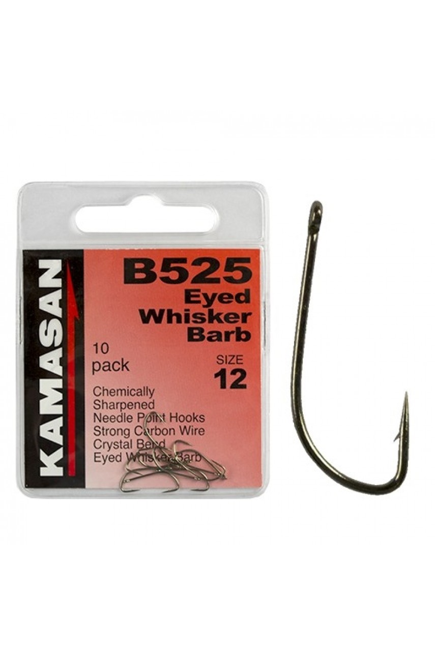 Крючки Kamasan B525-16 Eyed Whisker Barb модель HEB525016P от Kamasan