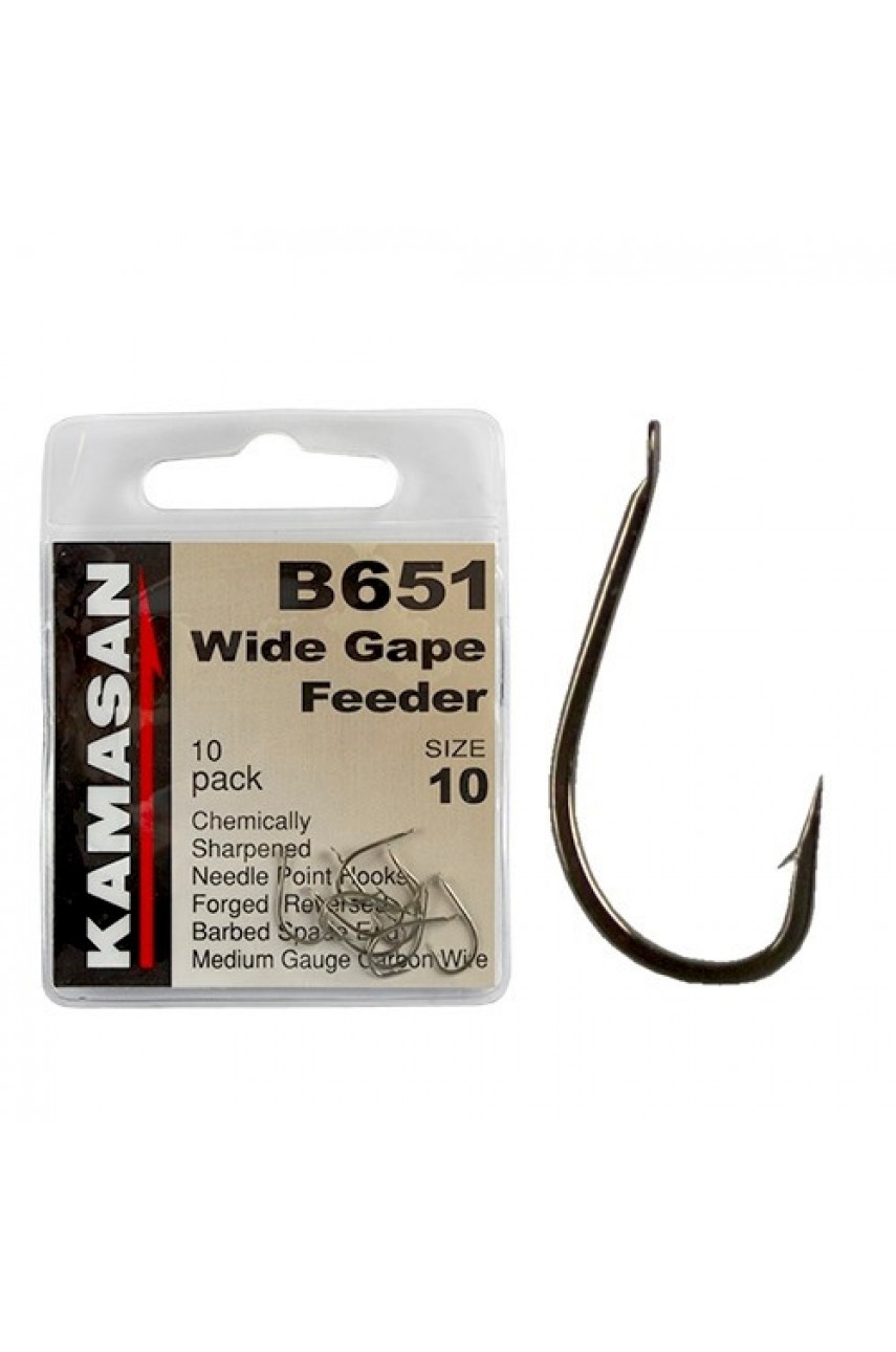 Крючки Kamasan B651-4 Wide Gape Feeder (10шт) модель HPB651004P от Kamasan