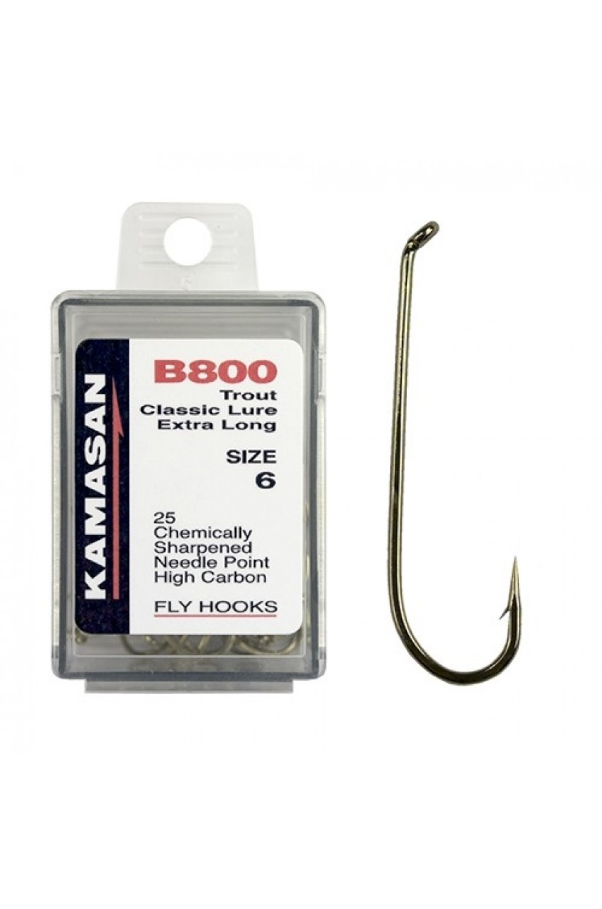 Крючки Kamasan B800-10 Trout Classic Lure Extra Long (25шт) модель HFB800010X от Kamasan