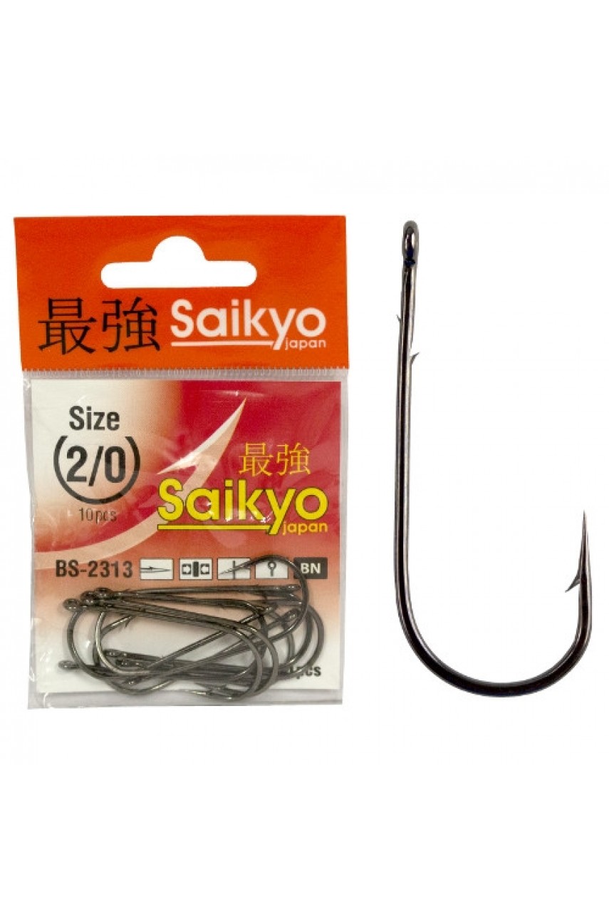 Крючки Saikyo BS-2313 BN №1/0 (10 шт)