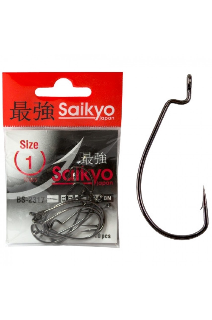 Крючки Saikyo BS-2317 BN № 1/0 (10 шт)