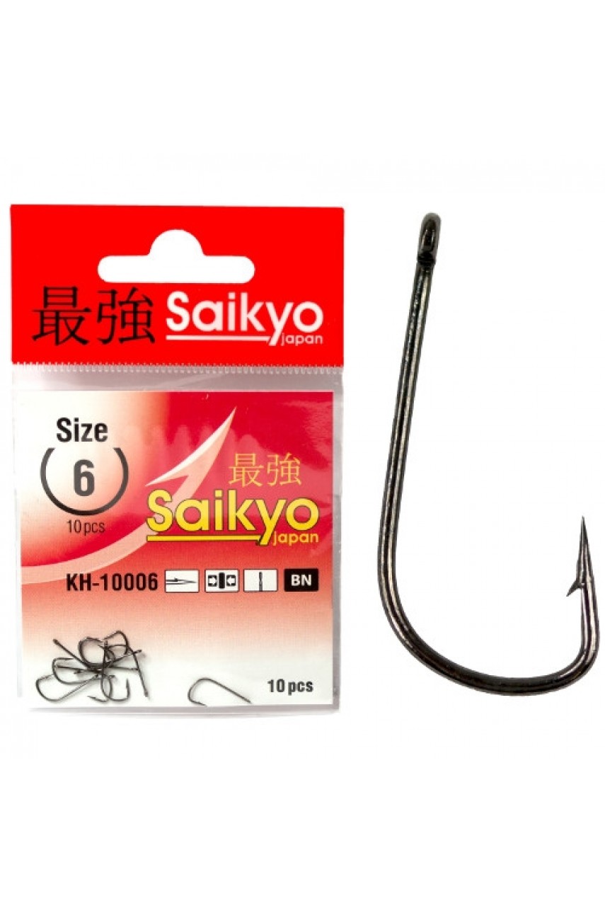 Крючки Saikyo KH-10006 Sode Ring BN № 0,8 (10шт) модель KH-10006BN0.8-10 от Saikyo