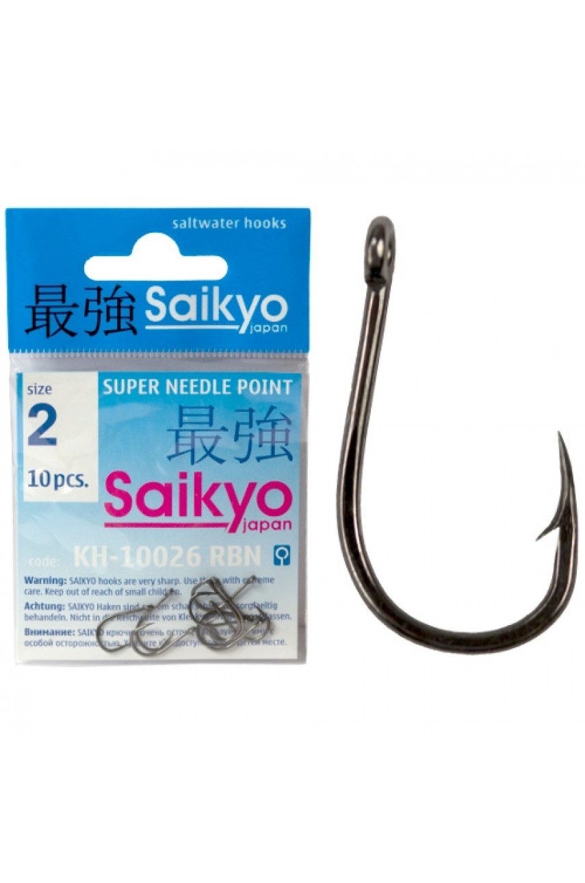 Крючки Saikyo KH-10026 Chinu Ring BN №0,1 (10шт) модель KH-10026BN0.1-10 от Saikyo