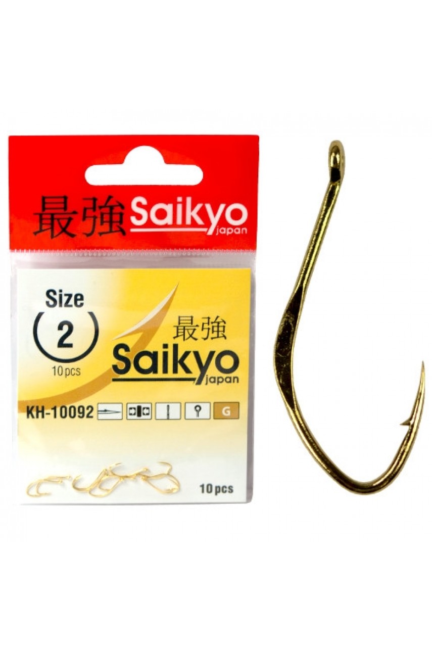 Крючки Saikyo KH-10092 G №02 (10 шт)