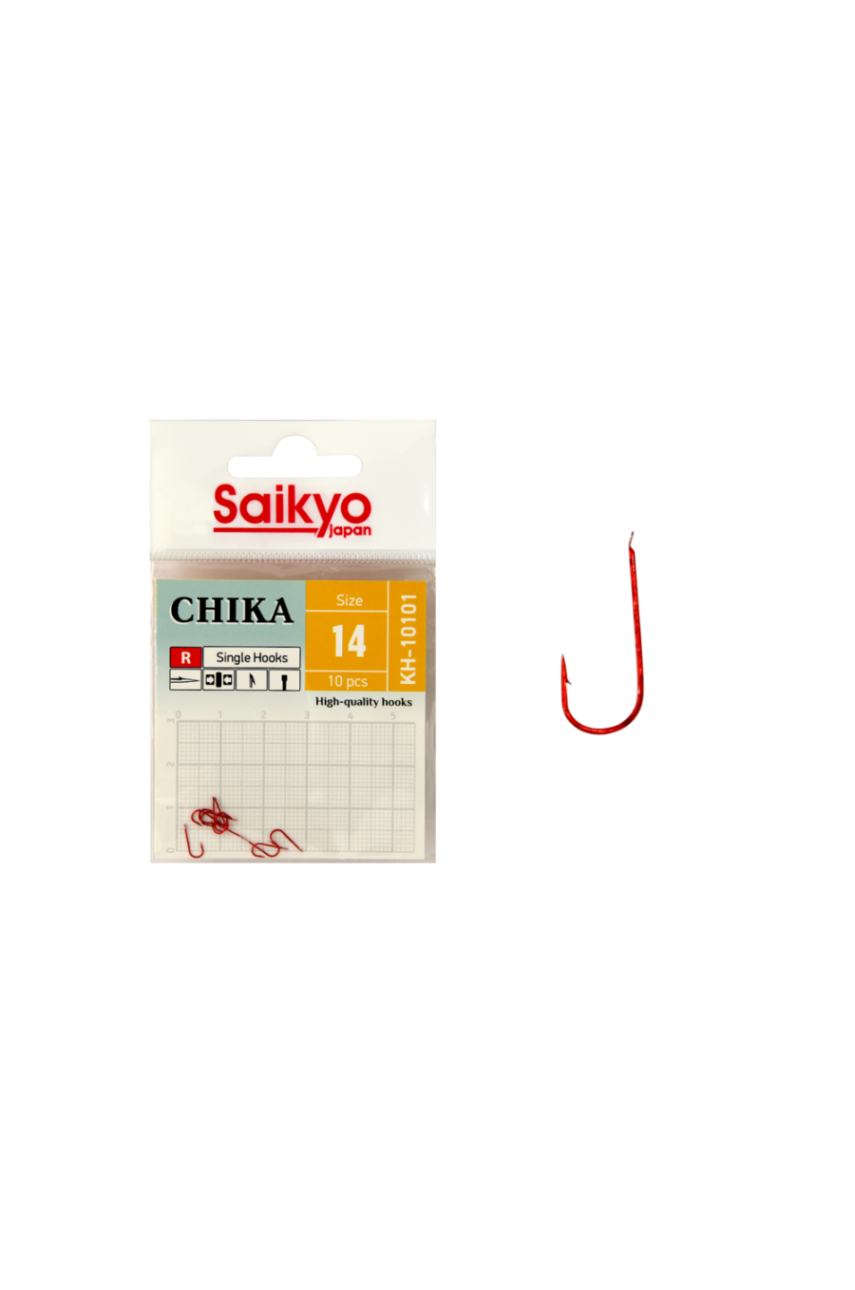 Крючки Saikyo KH-10101 R CHIKA №14 (10 шт.) модель KH-10101R14-10 от Saikyo