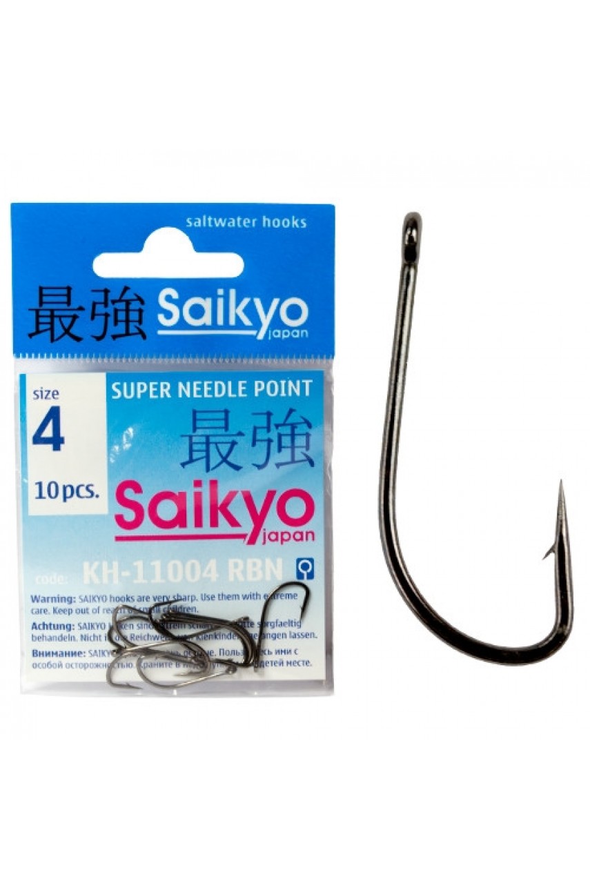 Крючки Saikyo KH-11004 Crystal BN № 1/0 (10шт) модель KH-11004BN1/0-10 от Saikyo
