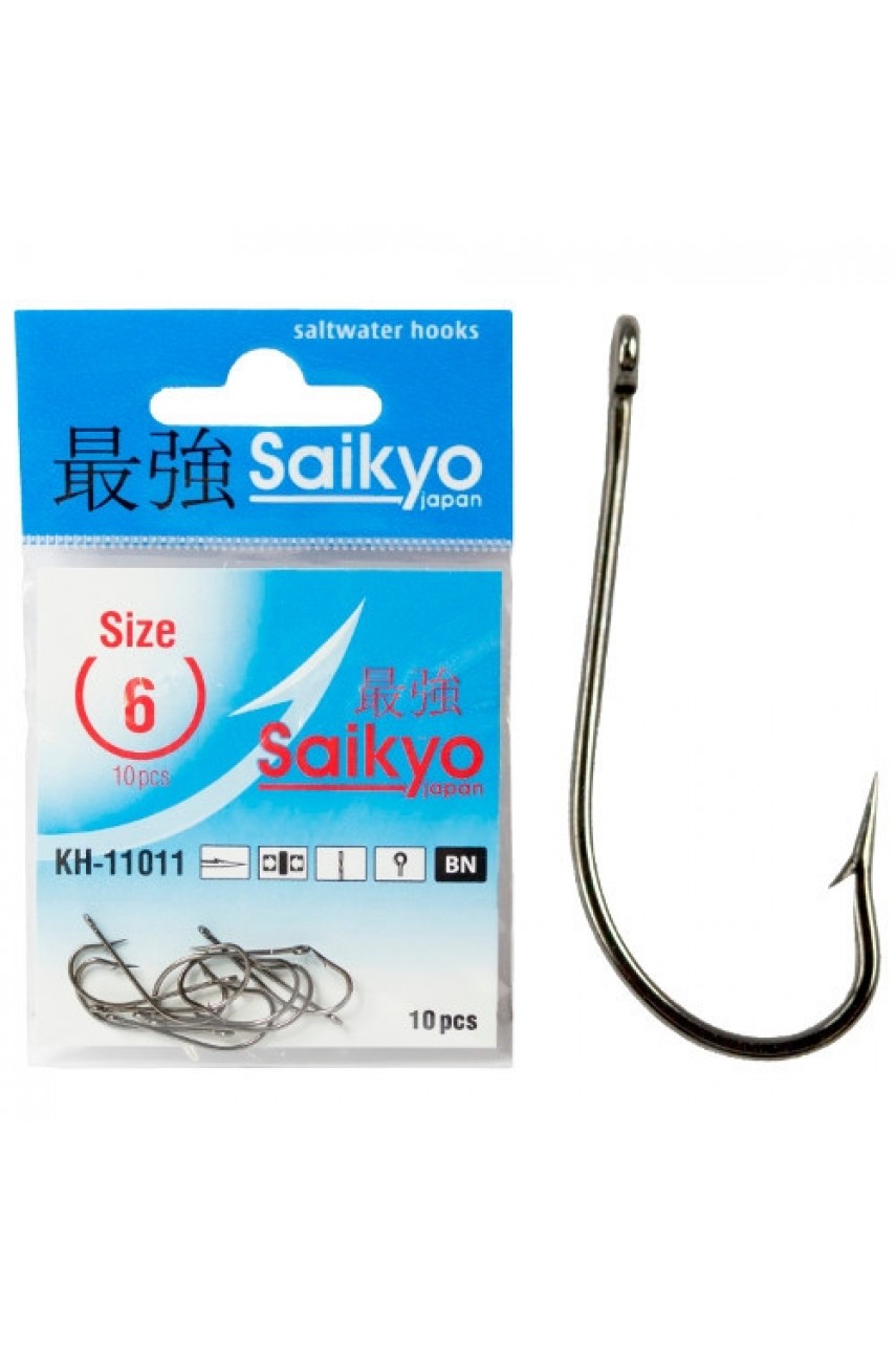 Крючки Saikyo KH-11011 OShaughnessy BN №10 (10шт) модель KH-11011BN10-10 от Saikyo