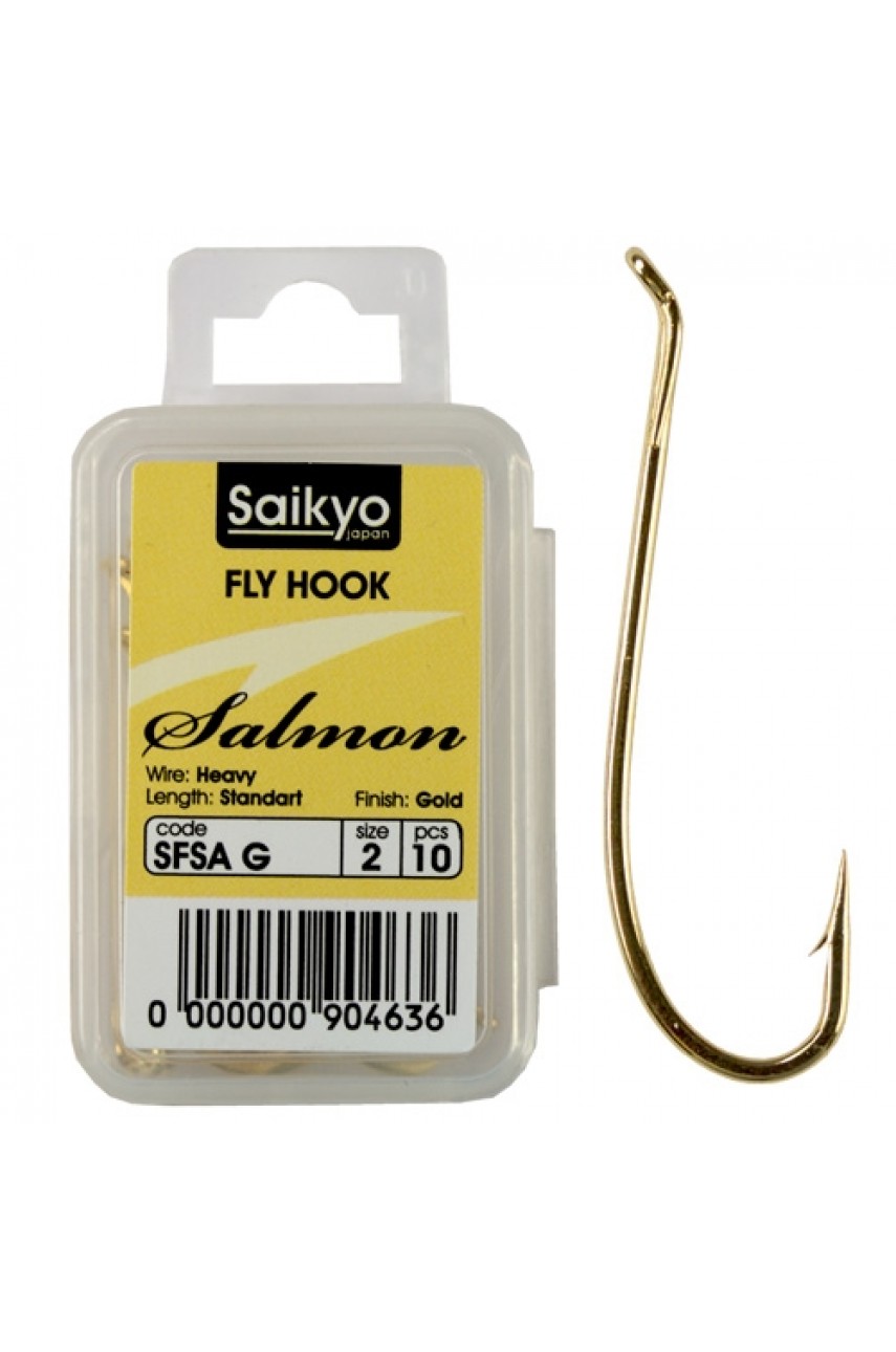 Крючки Saikyo KH-71590 Salmon G №02 (10шт) модель 71590SFS AG2-10 от Saikyo