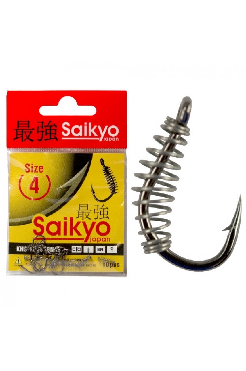Крючки Saikyo с пруж. KHS-10085 №4S (10 шт)