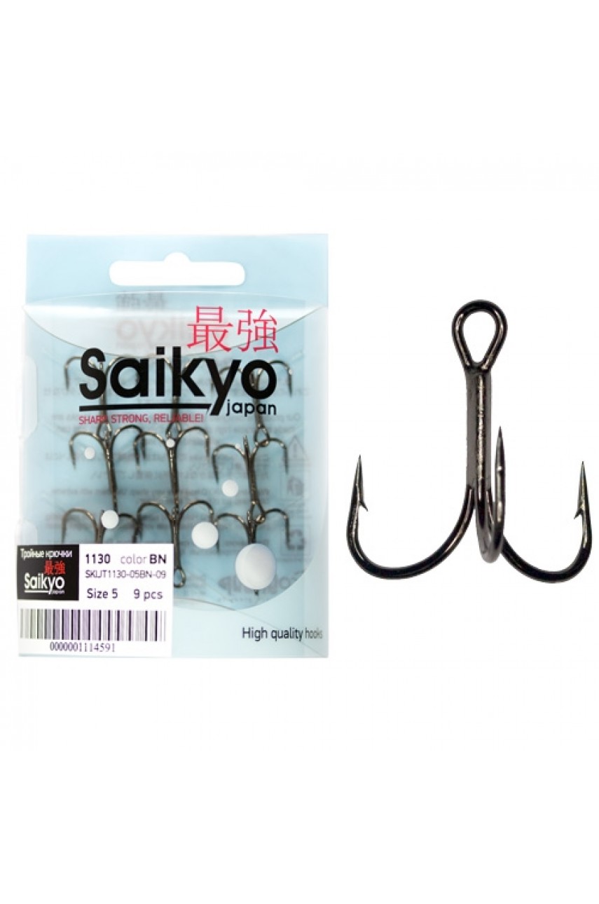 Крючки Saikyo тройн.1130  BN №06 (10шт) модель SKIJT1130-06BN-10 от Saikyo