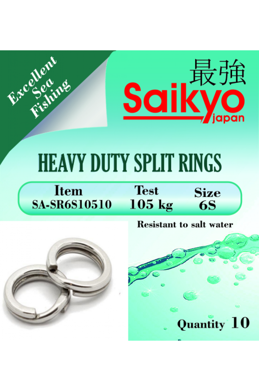 Морское кован. заводн. кольцо Saikyo #3S CN 40kg 10шт модель SA-SR3S4010 от Saikyo