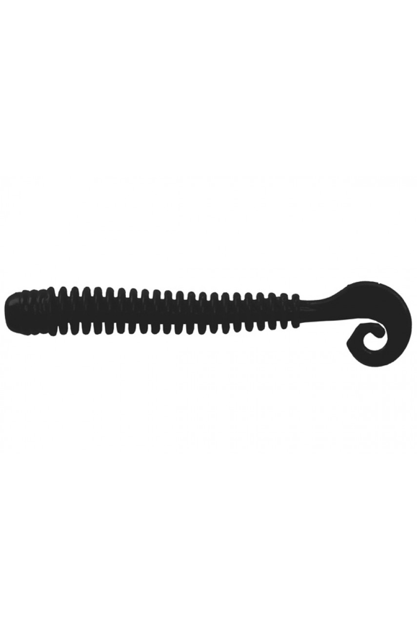 Мягкие приманки LureMax CHEEKY WORM 2,5''/6см, LSCW25-006 Black (10 шт.)