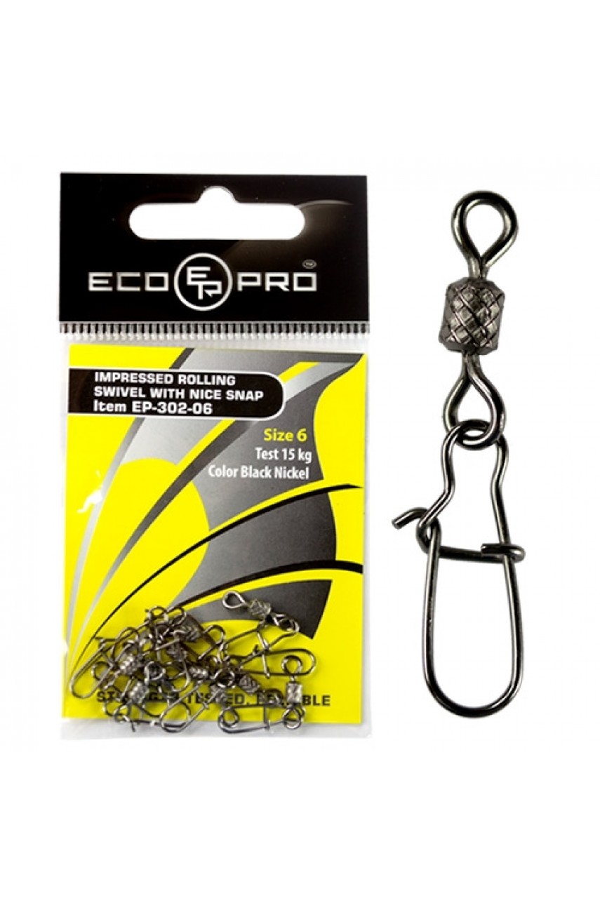 Вертлюг ECOPRO с застежкой EP-302-08 - 10шт Вертлюг ECOPRO с застежкой EP-302-08 - 10шт