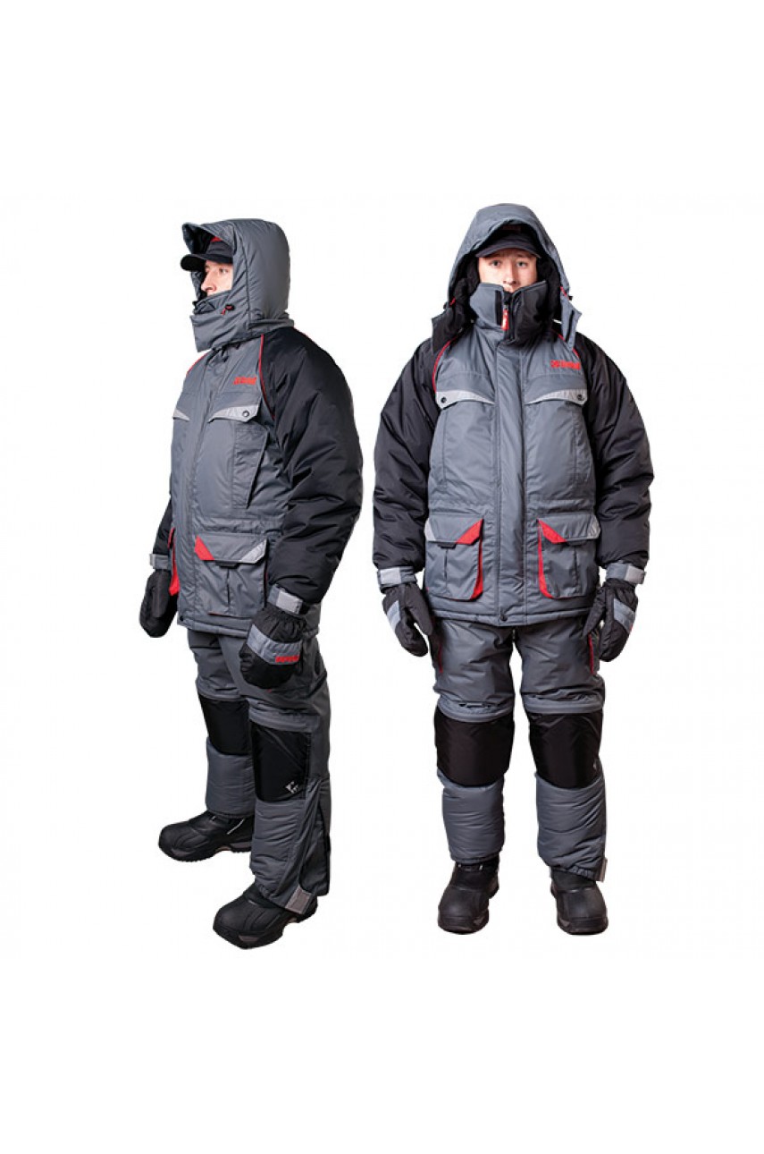 Костюм зимний Alaskan Polar серый 3XL_King (куртка+полукомбинезон) модель AJPP_DGBL_3XLK от Alaskan