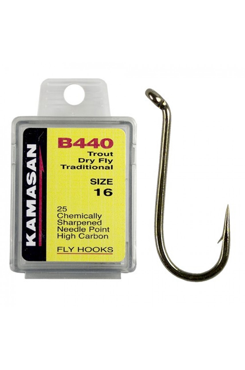 Крючки Kamasan B440-8 Trout Dry Fly Traditional (25шт) модель HFB440008X от Kamasan