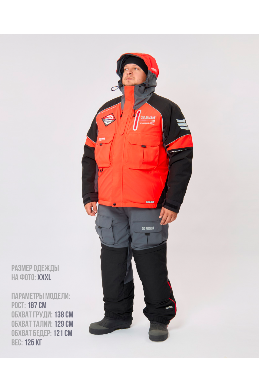 Костюм зимний Alaskan Cherokee Sea Edition XXXL красный/серый/черный Костюм зимний Alaskan Cherokee Sea Edition XXXL красный/серый/черный