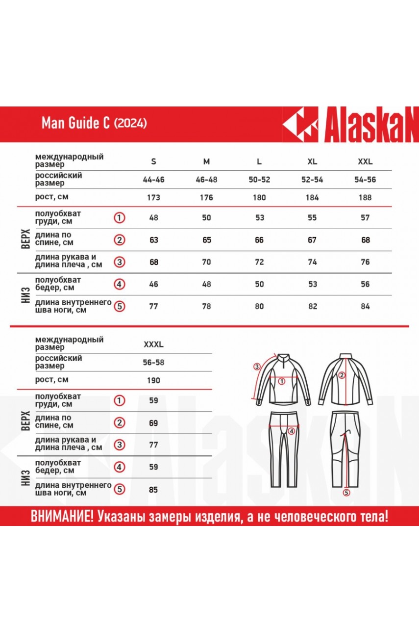 Термобелье  Alaskan Mаn Guide С  4XL комплект модель AUGCXXXXL от Alaskan