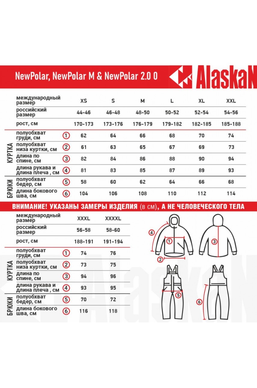 Костюм зимний Alaskan New Polar M красный/черный L (куртка+полукомбинезон) модель AWSNPMRBL от Alaskan