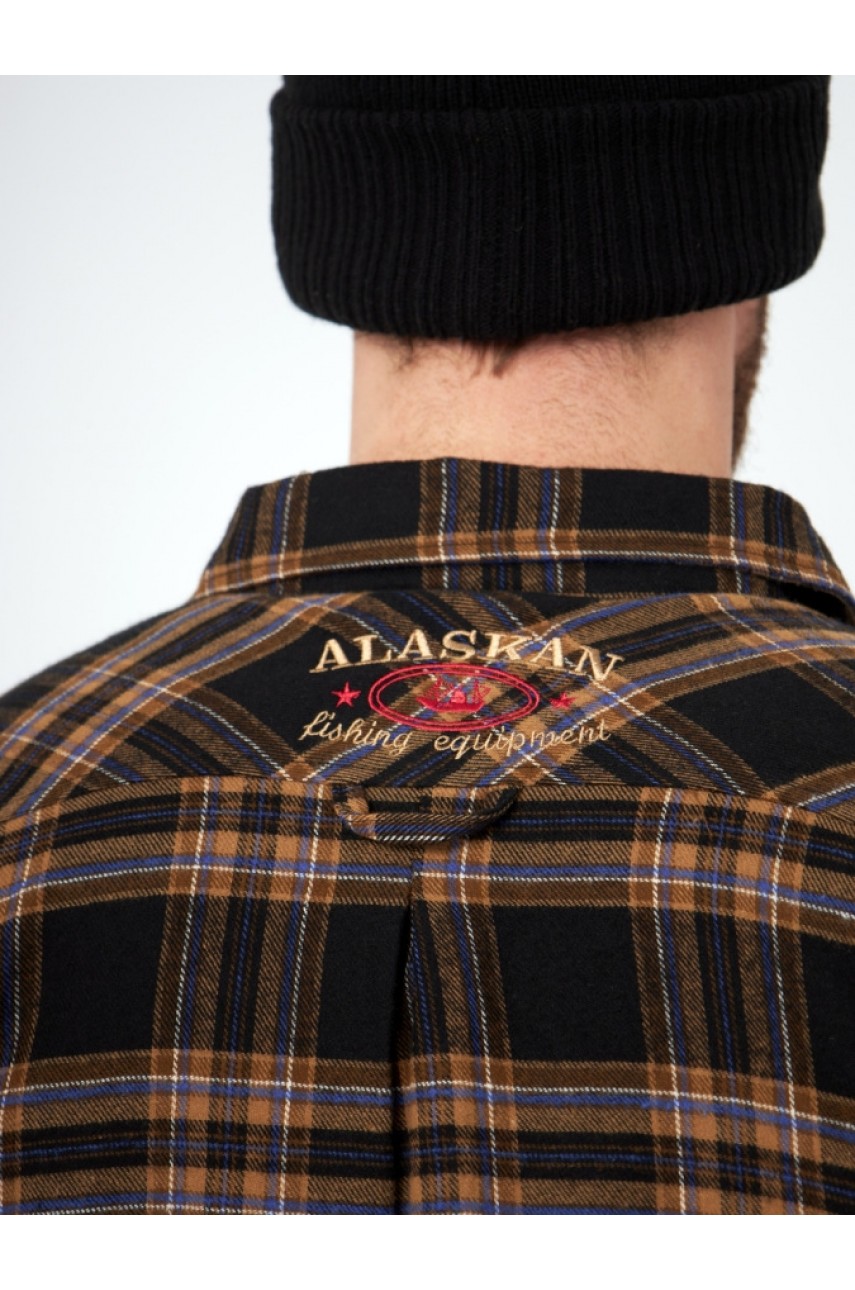 Рубашка с меховой подкладкой коричневая клетка    XS модель AFSBRCXS от Alaskan