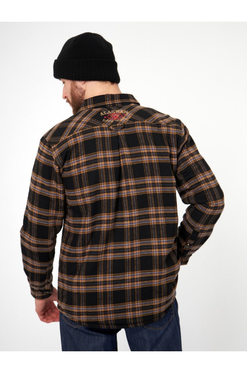 Рубашка с меховой подкладкой коричневая клетка XXXL модель AFSBRCXXXL от Alaskan