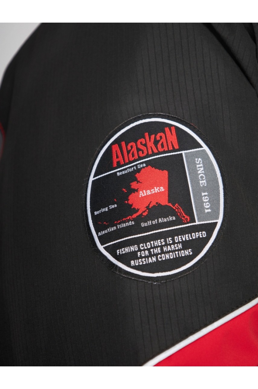 Костюм зимний Alaskan Dakota 2.0 красный/серый/черный L (куртка+полукомбинезон)