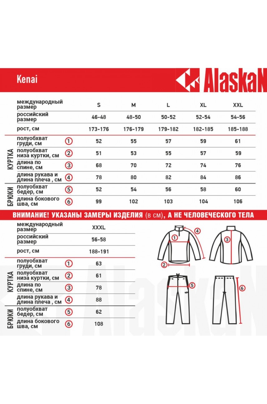 Микрофлисовый комплект Alaskan Kenai бордо р-р  XXL модель AFSKCXXL от Alaskan