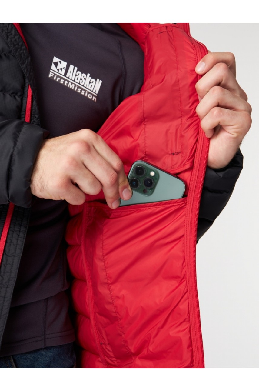 Куртка Alaskan Juneau Black XXL утепленная стеганая черный /красный
