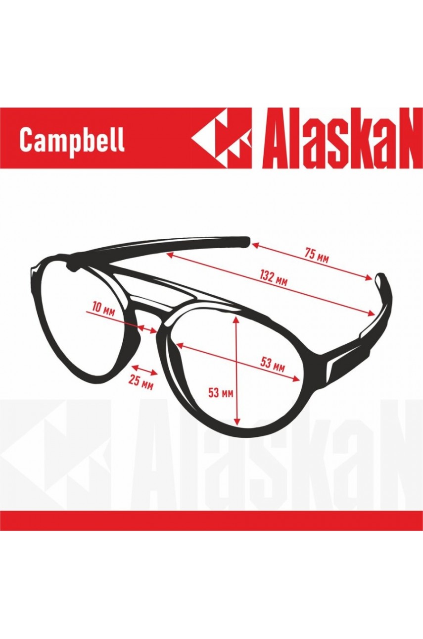 Поляриз. очки Alaskan AG33-07 Campbell grey+red revo