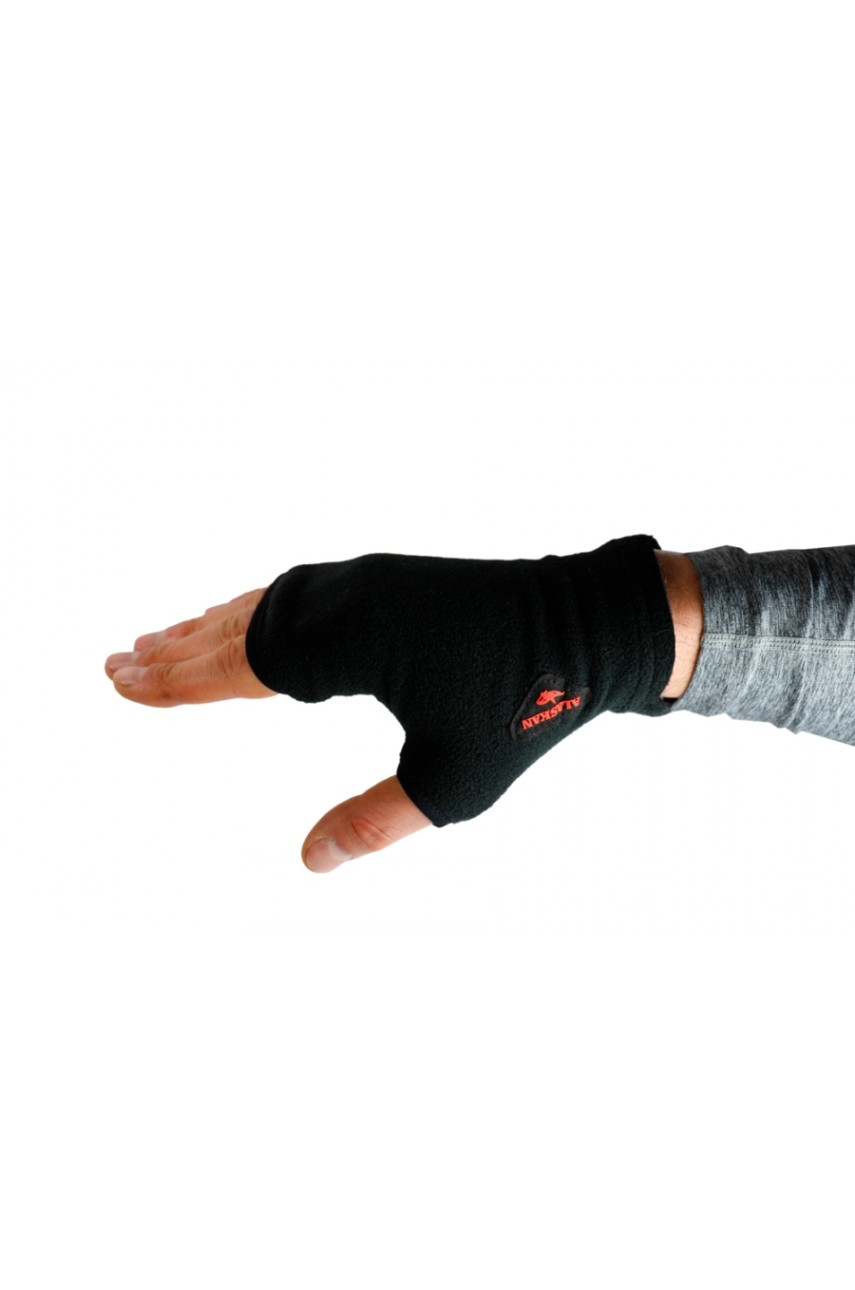 Варежки флис.Small Mittens чёрн. XL