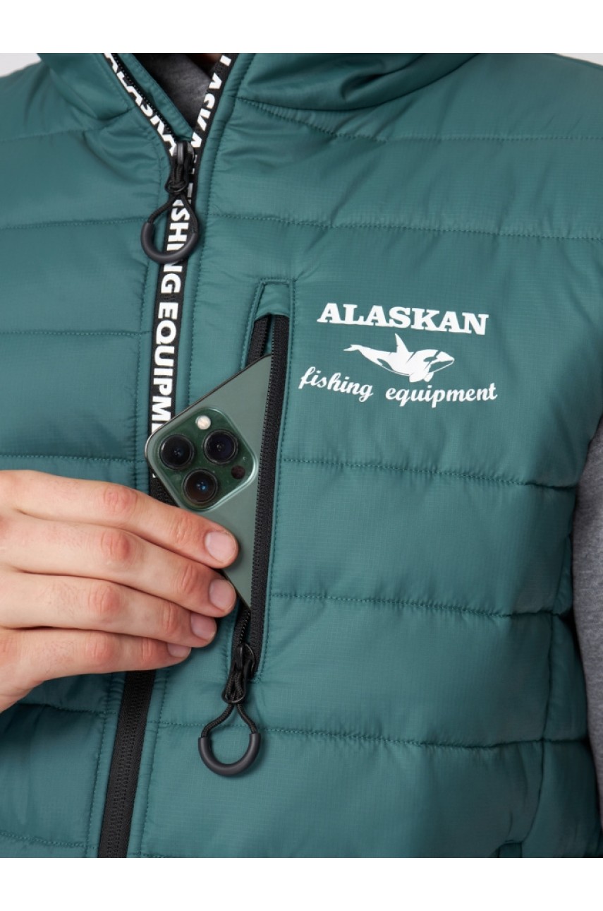 Жилет Alaskan Juneau Vest Green   S утепл.стеганый
