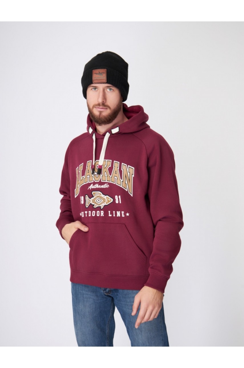 Толстовка Alaskan Promo Hoodie Claret XXL