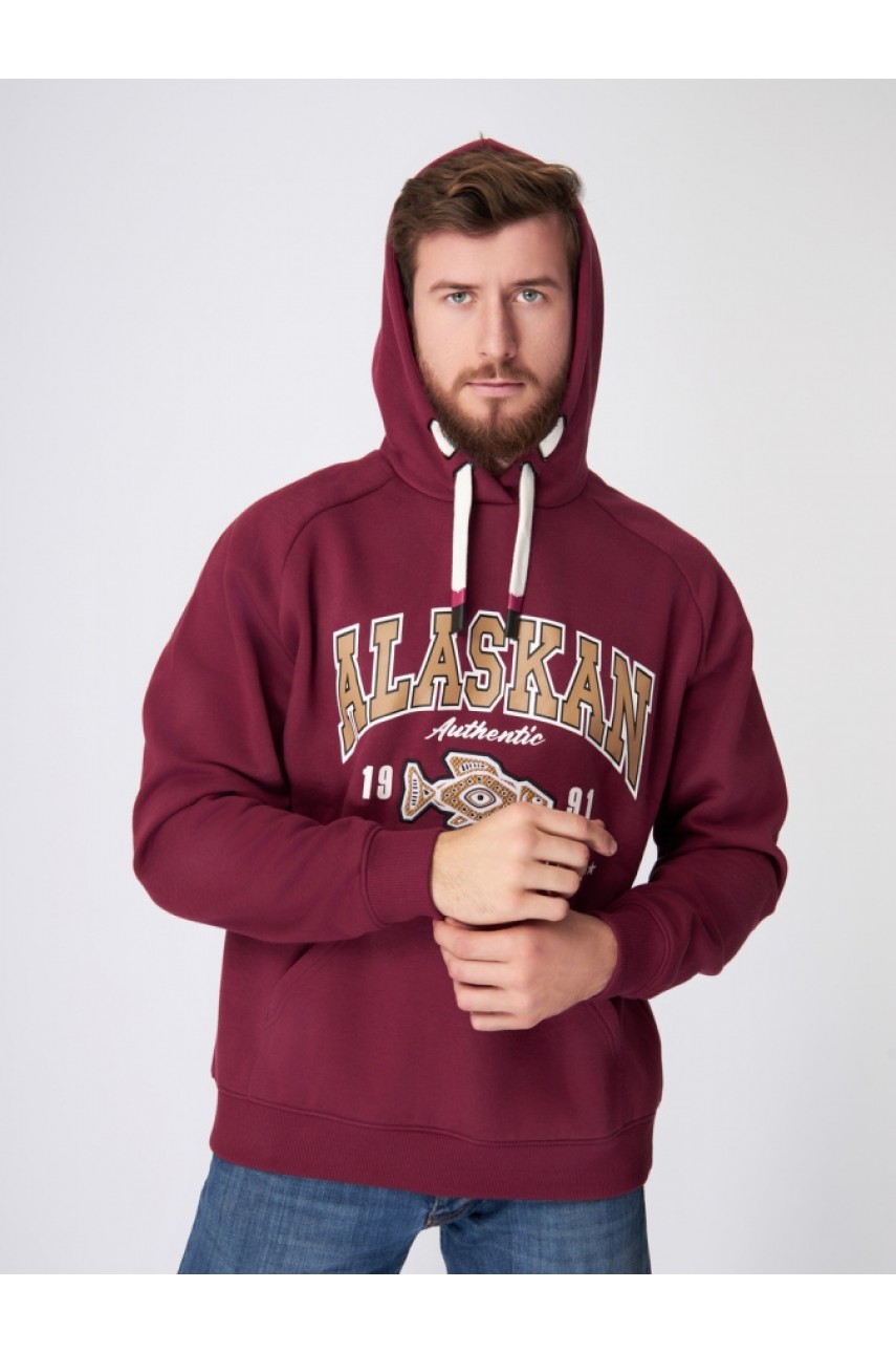 Толстовка Alaskan Promo Hoodie Claret XXL