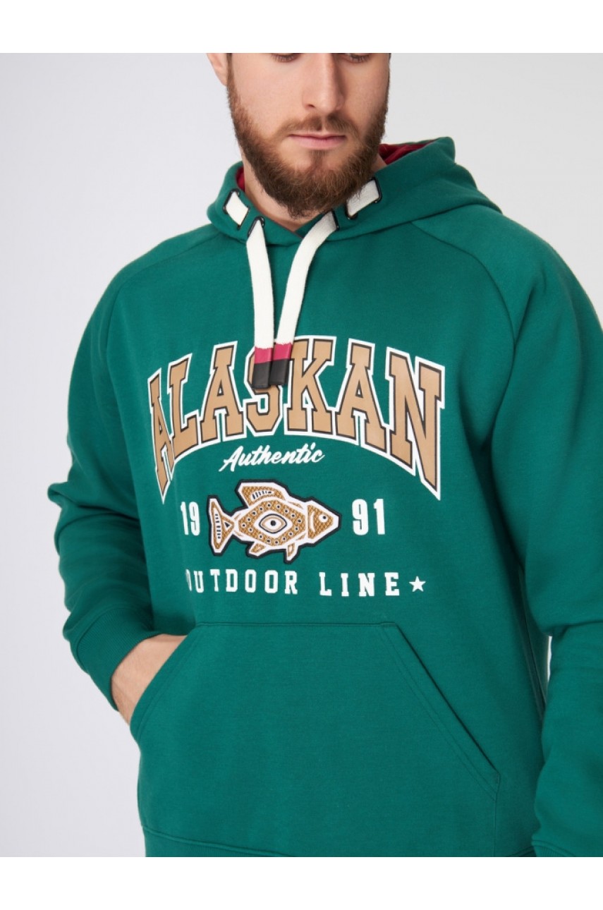 Толстовка Alaskan Promo Hoodie Green XL