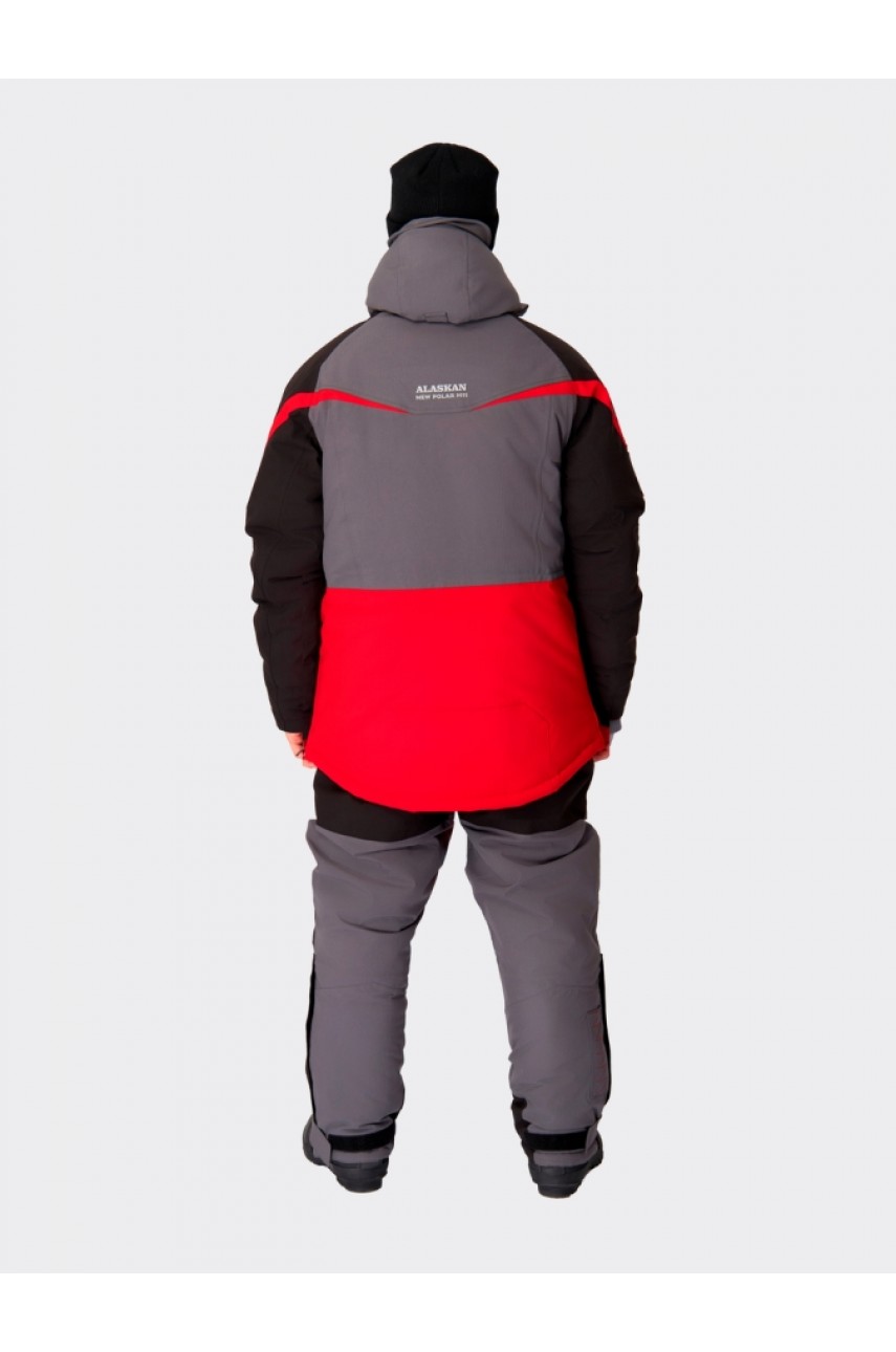 Костюм зимний Alaskan NewPolar M11 XXL красн/сер/черн (куртка+полукомб.)
