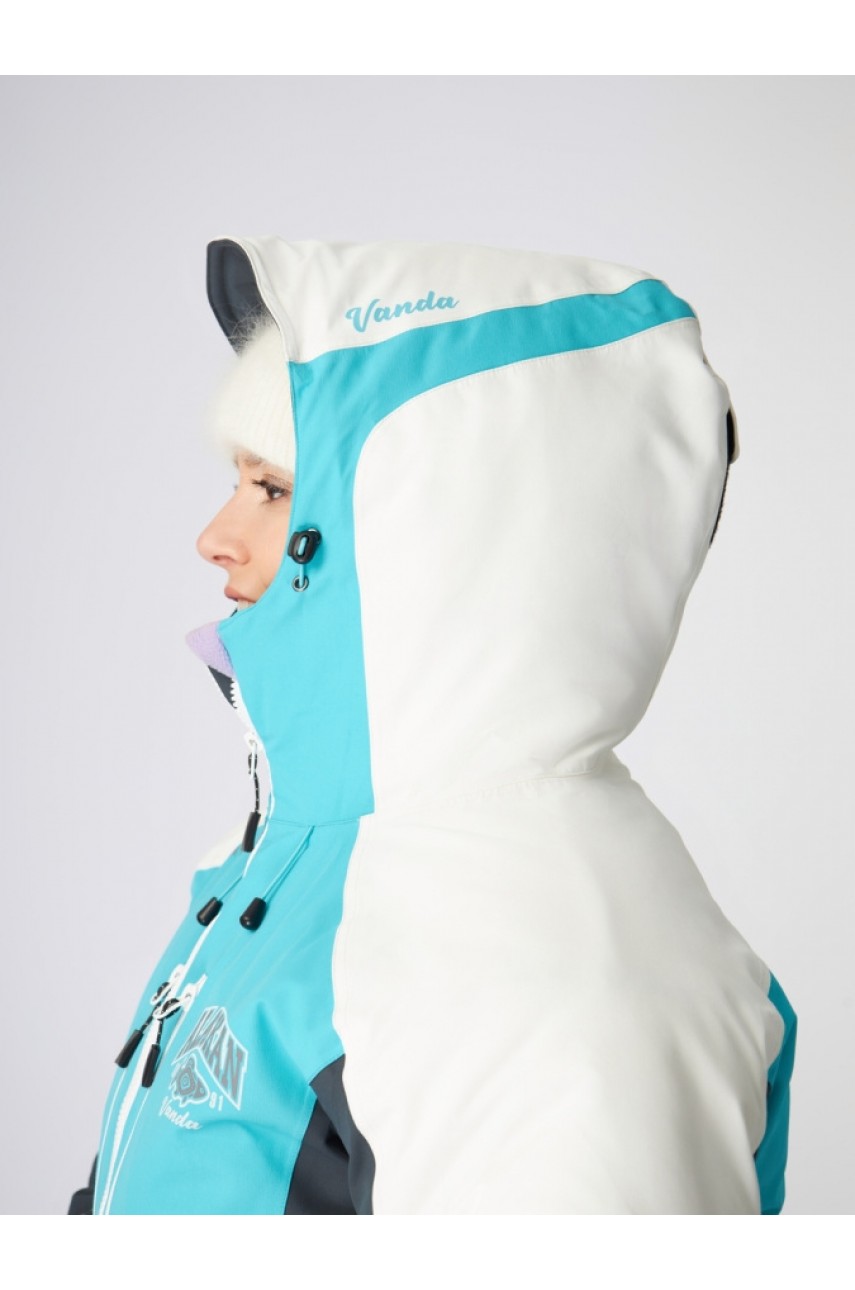 Костюм зимний Alaskan Vanda жен. XL бел/голуб/сер (куртка+полукомбинезон)