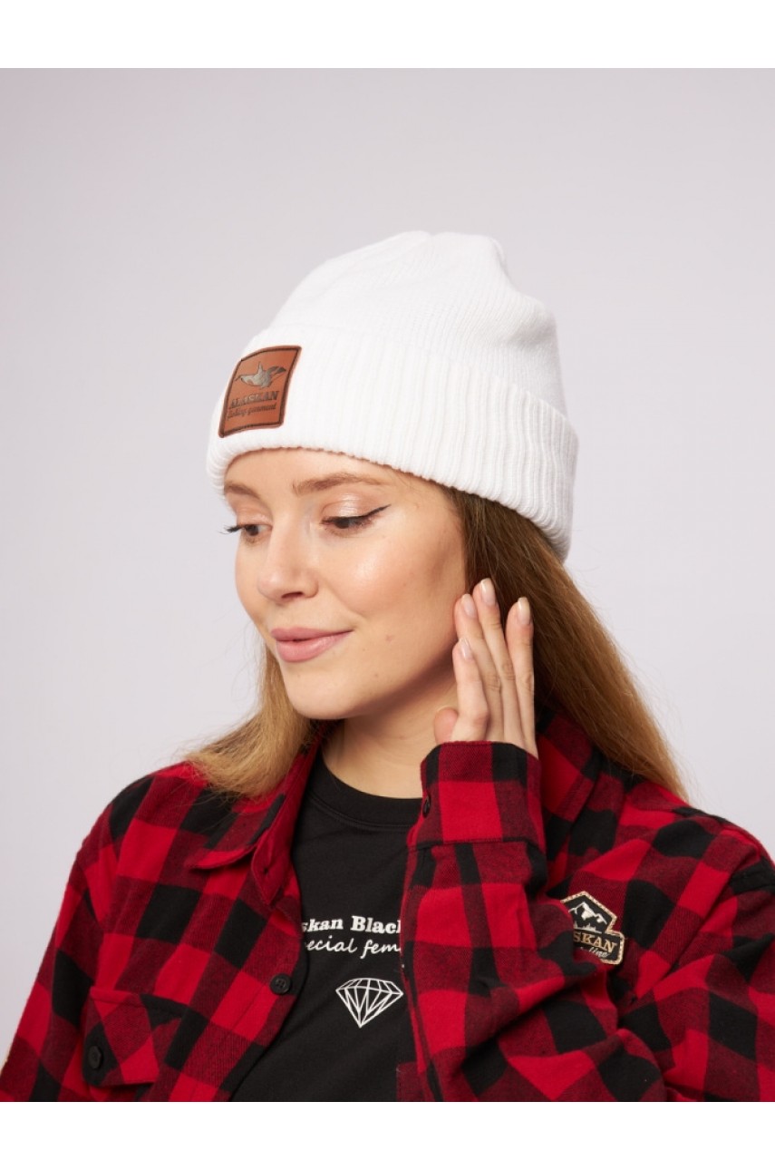 Шапка Alaskan Hat Beanie белая L, 52-54 (AWC037W)