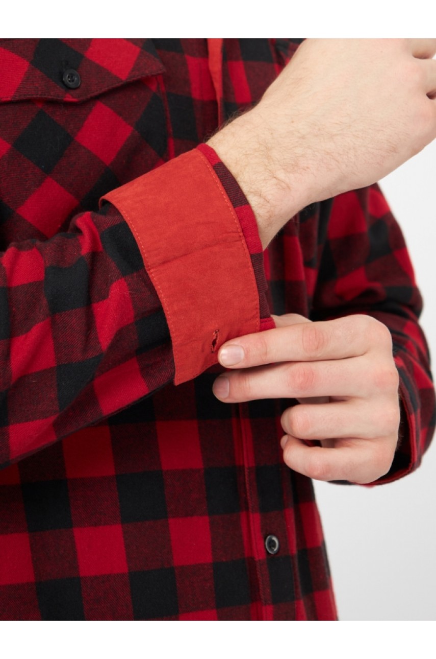 Рубашка фланелевая красная клетка XXXL
