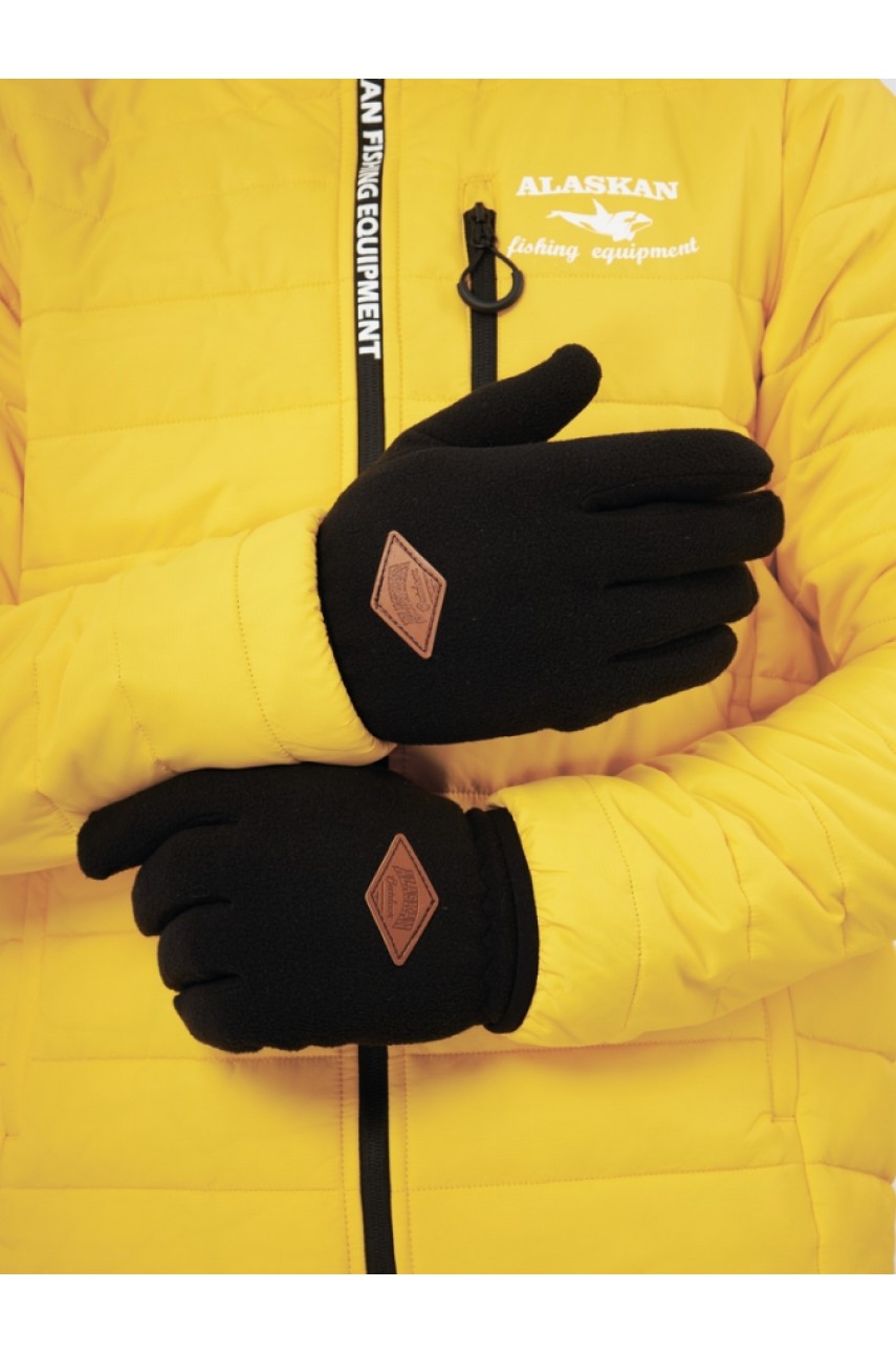 Перчатки Alaskan флисовые XL черные (AG111752-XL)