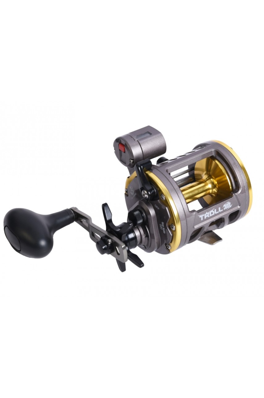 Катушка мультипликаторная Black Side TROLL PRO 300L (лев. рука)